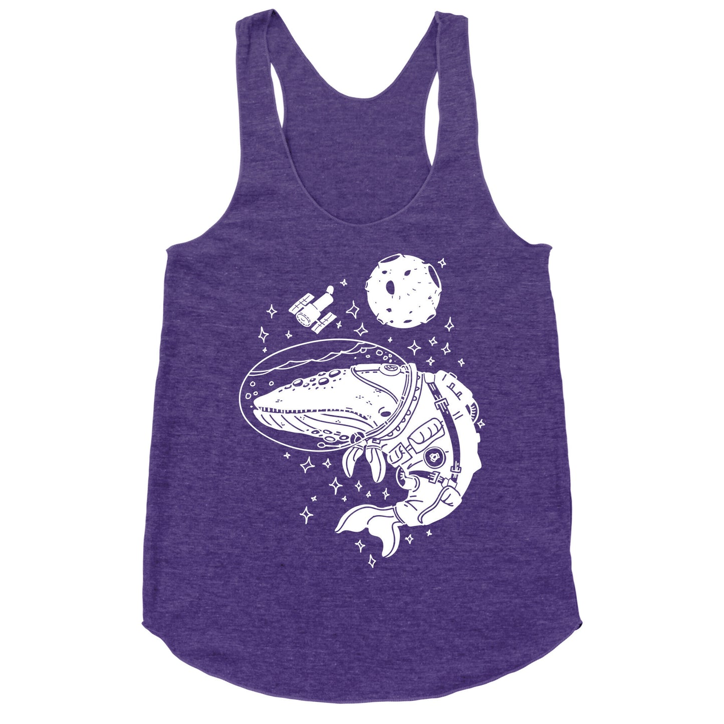 Space Whale  Racerback Tank