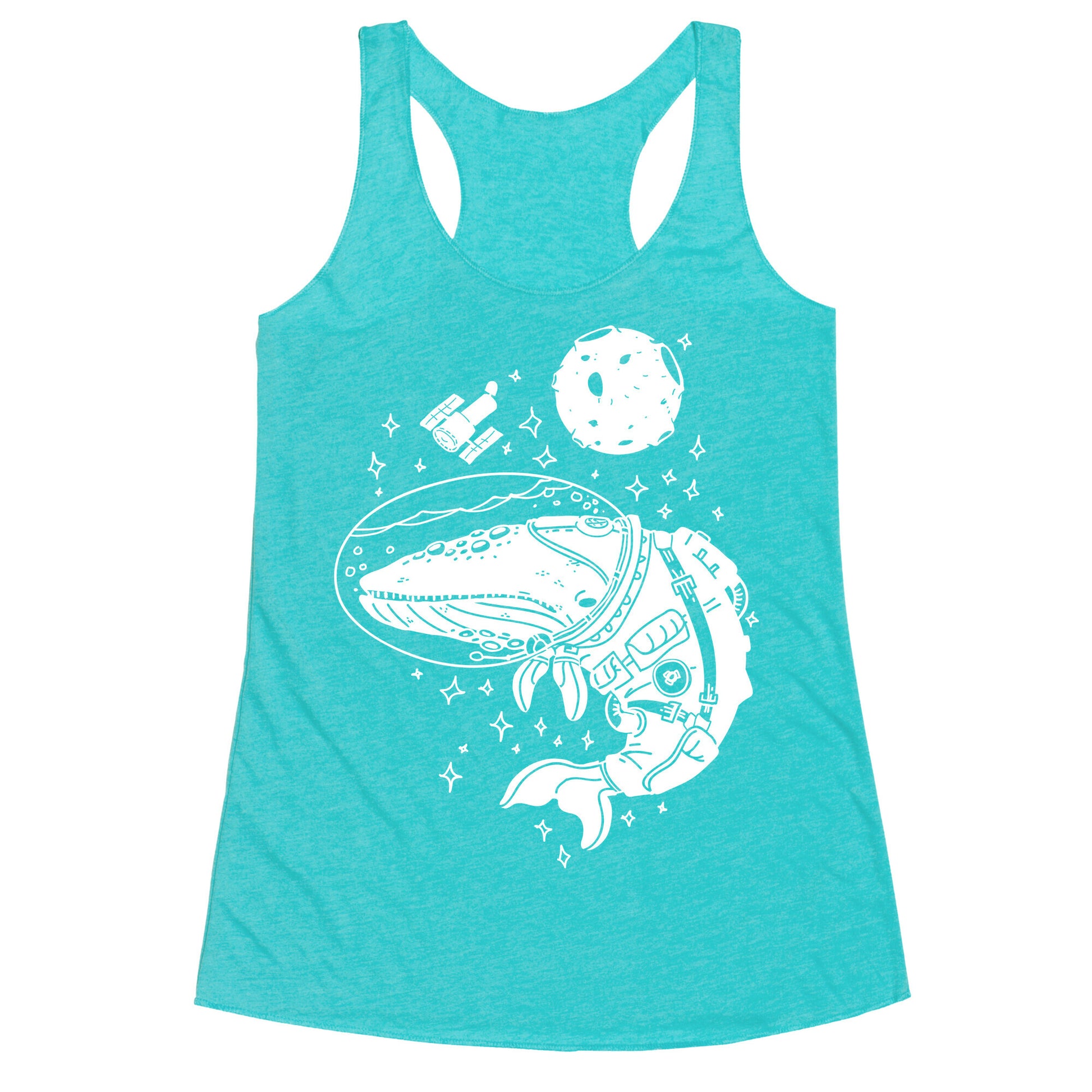 Space Whale  Racerback Tank