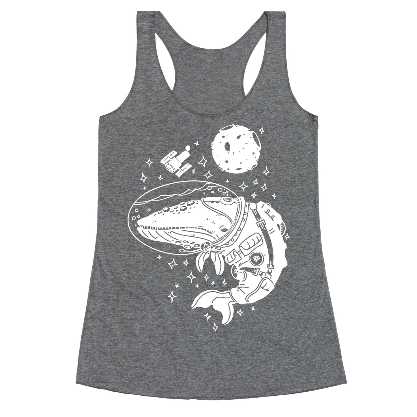 Space Whale  Racerback Tank