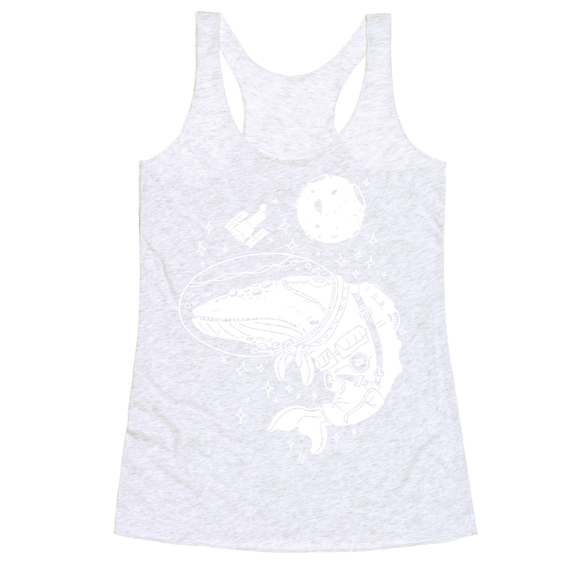 Space Whale  Racerback Tank