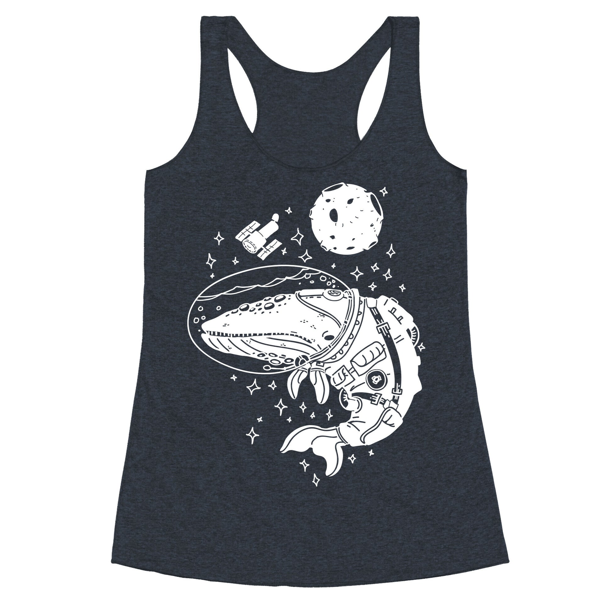 Space Whale  Racerback Tank