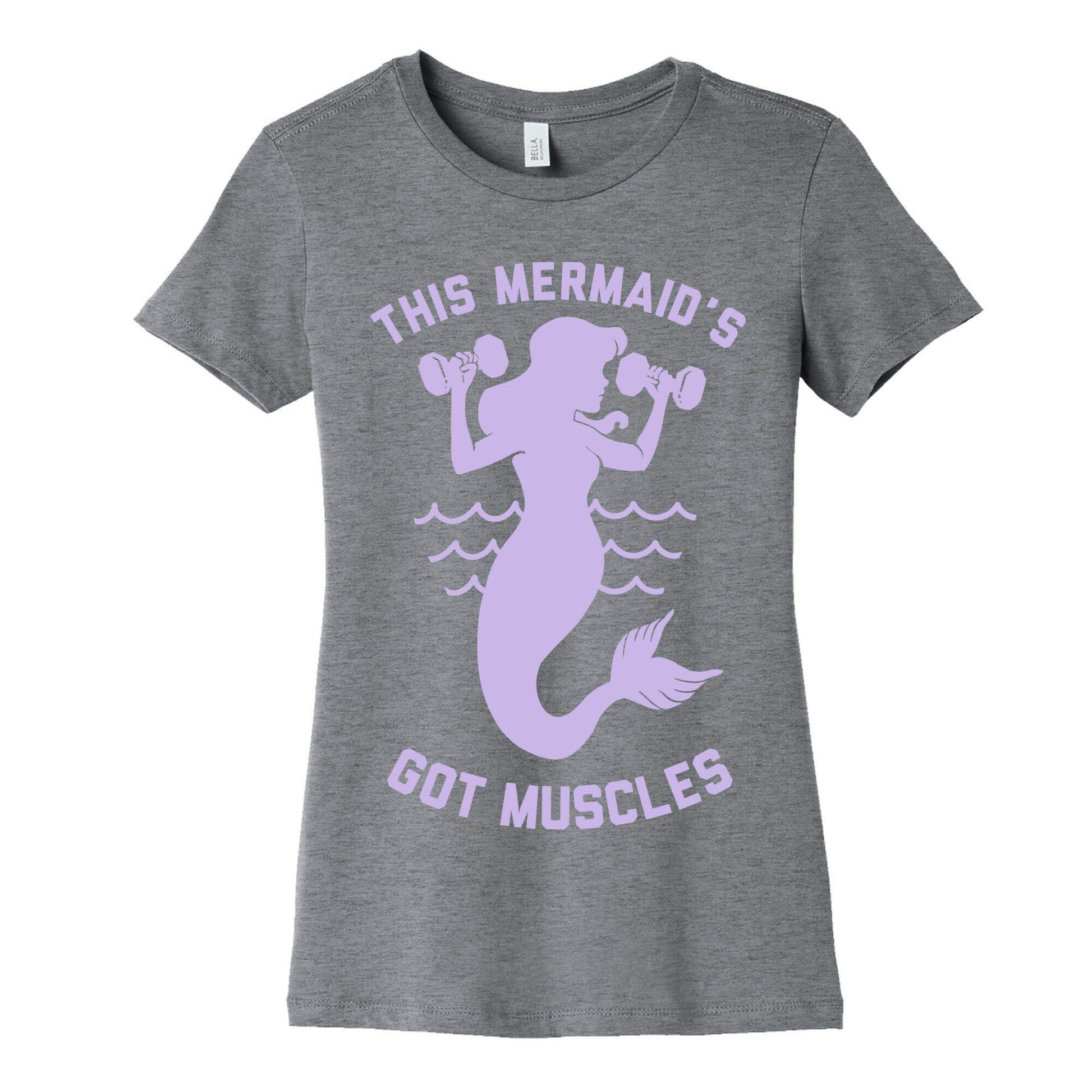 This Mermaid's Got Muscles Women's Cotton Tee