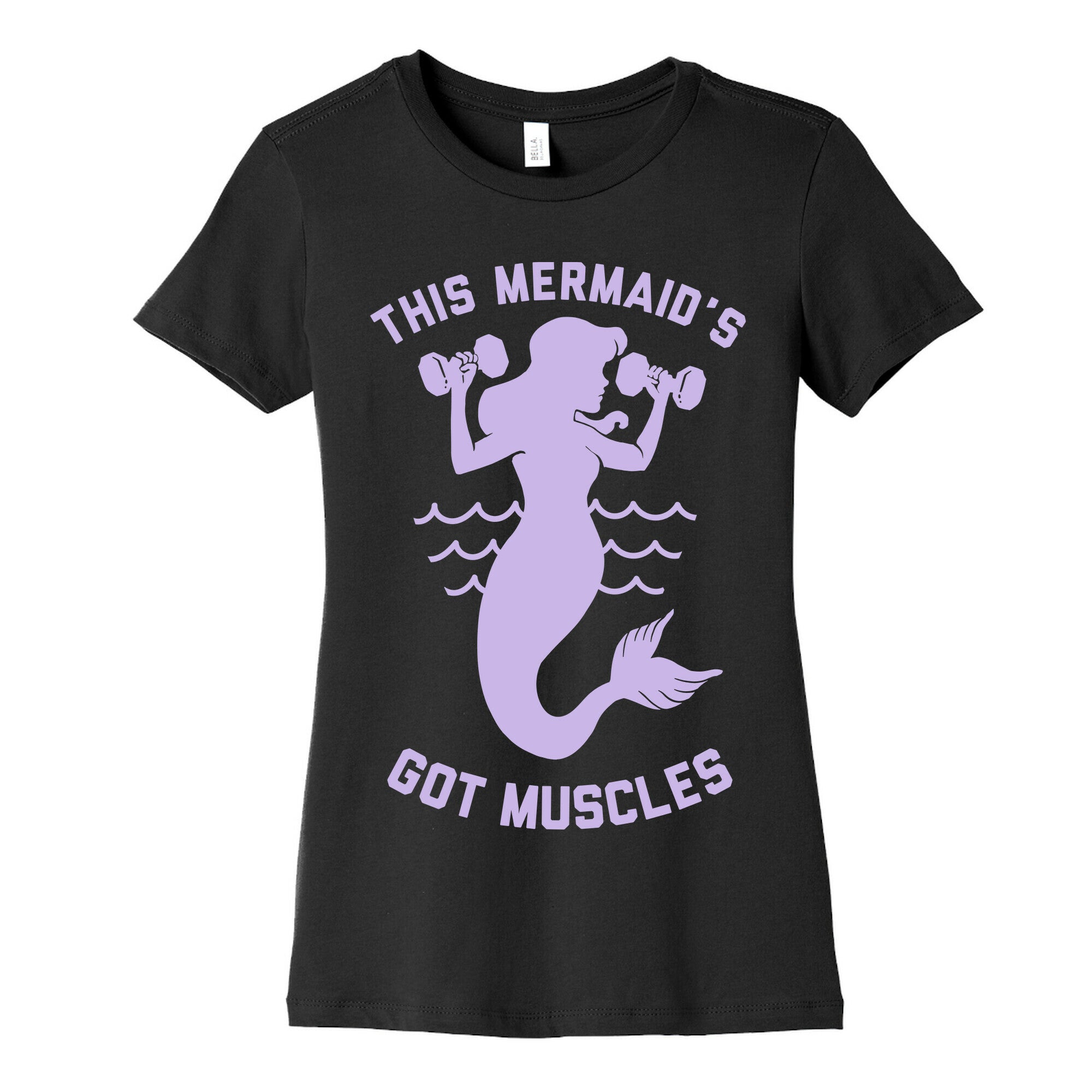 This Mermaid's Got Muscles Women's Cotton Tee