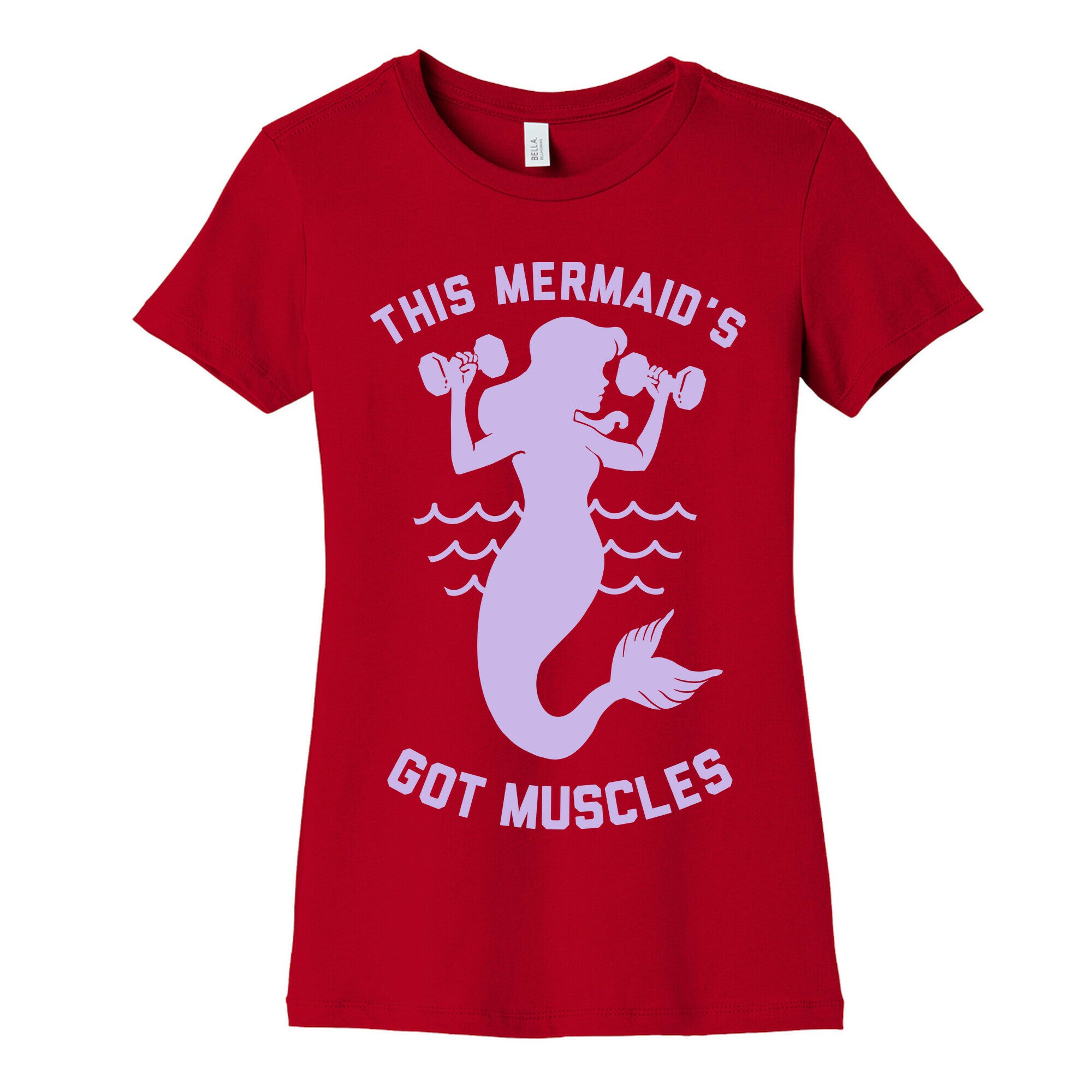 This Mermaid's Got Muscles Women's Cotton Tee