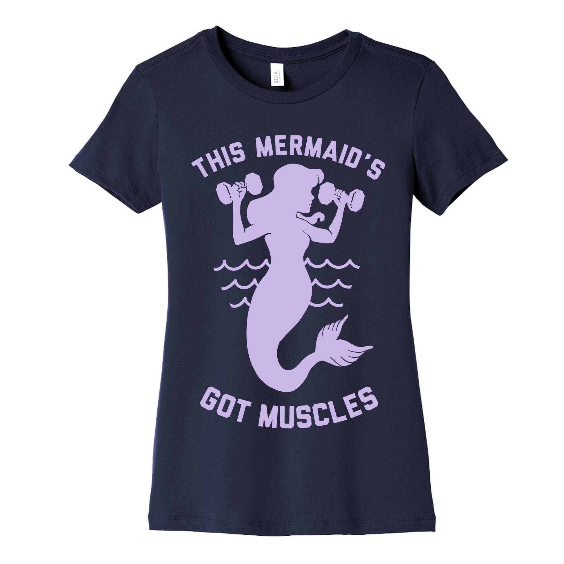 This Mermaid's Got Muscles Women's Cotton Tee