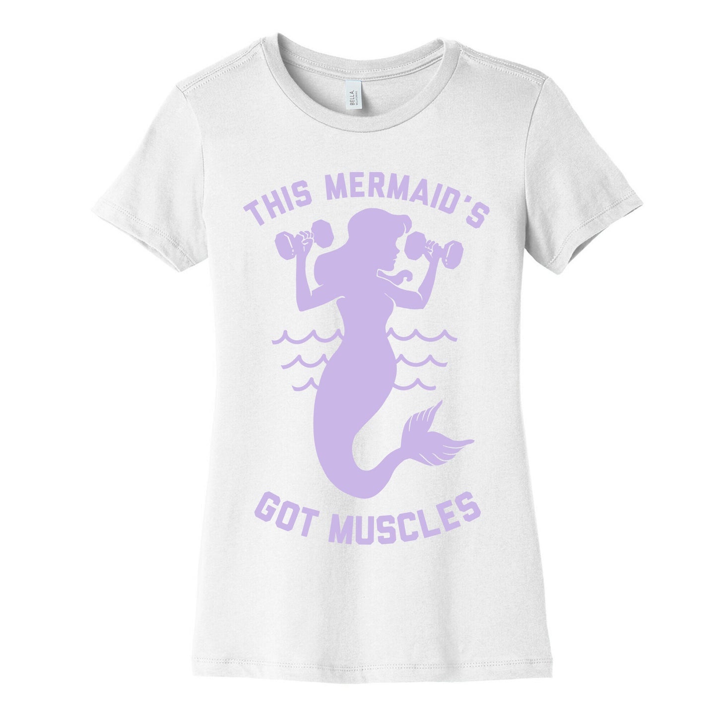 This Mermaid's Got Muscles Women's Cotton Tee