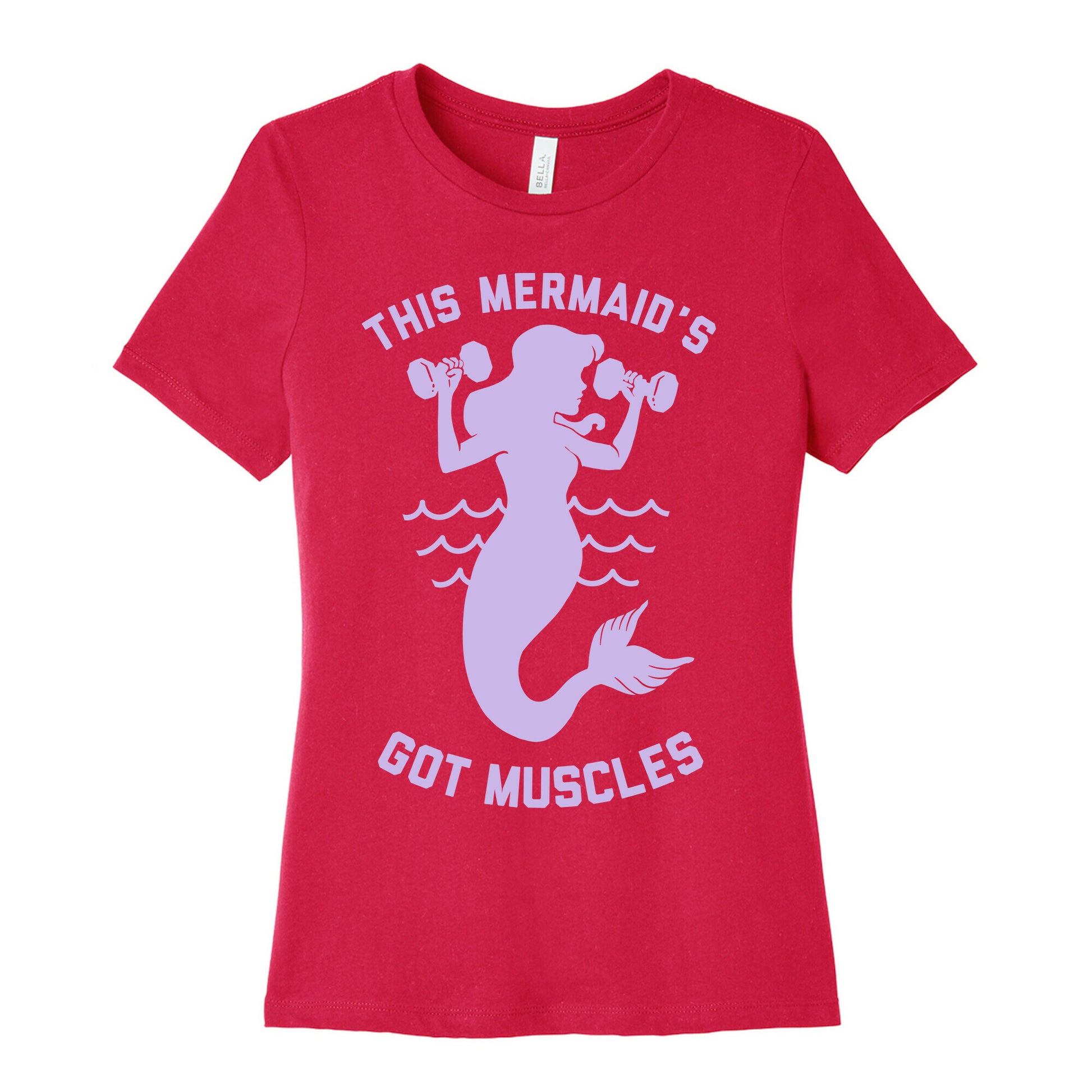 This Mermaid's Got Muscles Women's Cotton Tee