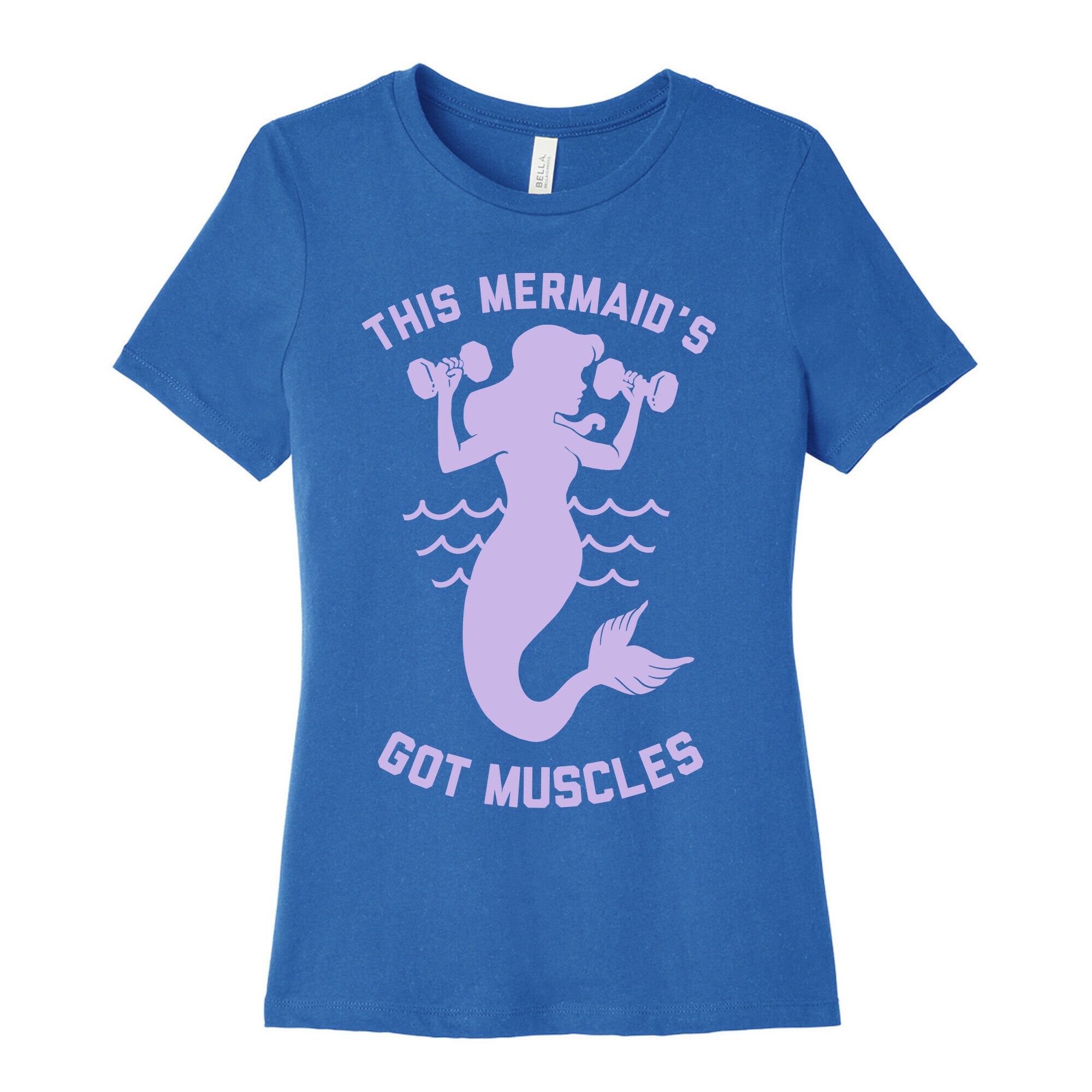 This Mermaid's Got Muscles Women's Cotton Tee