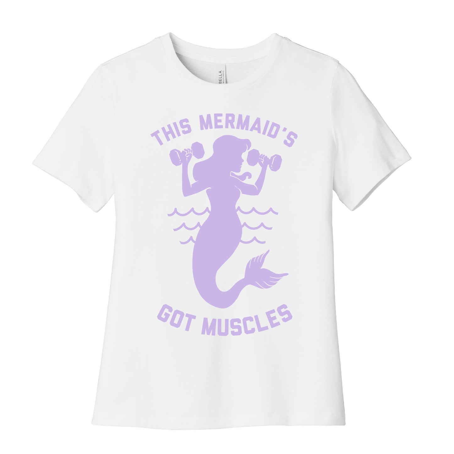 This Mermaid's Got Muscles Women's Cotton Tee