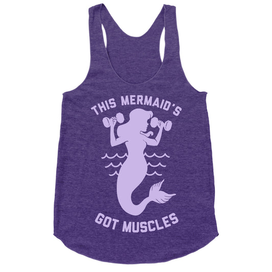 This Mermaid's Got Muscles Racerback Tank