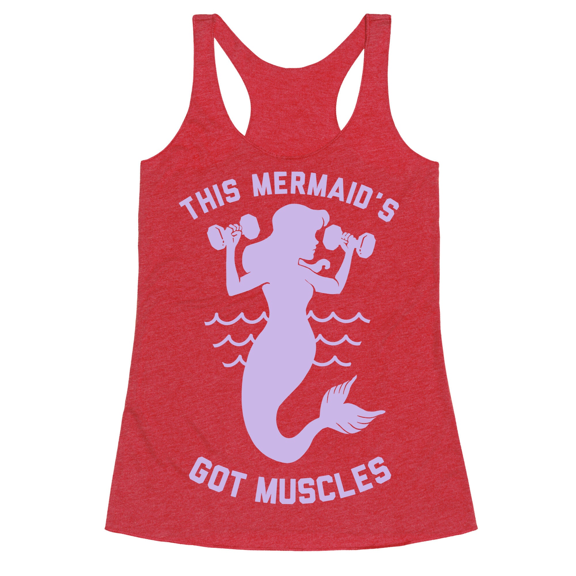 This Mermaid's Got Muscles Racerback Tank