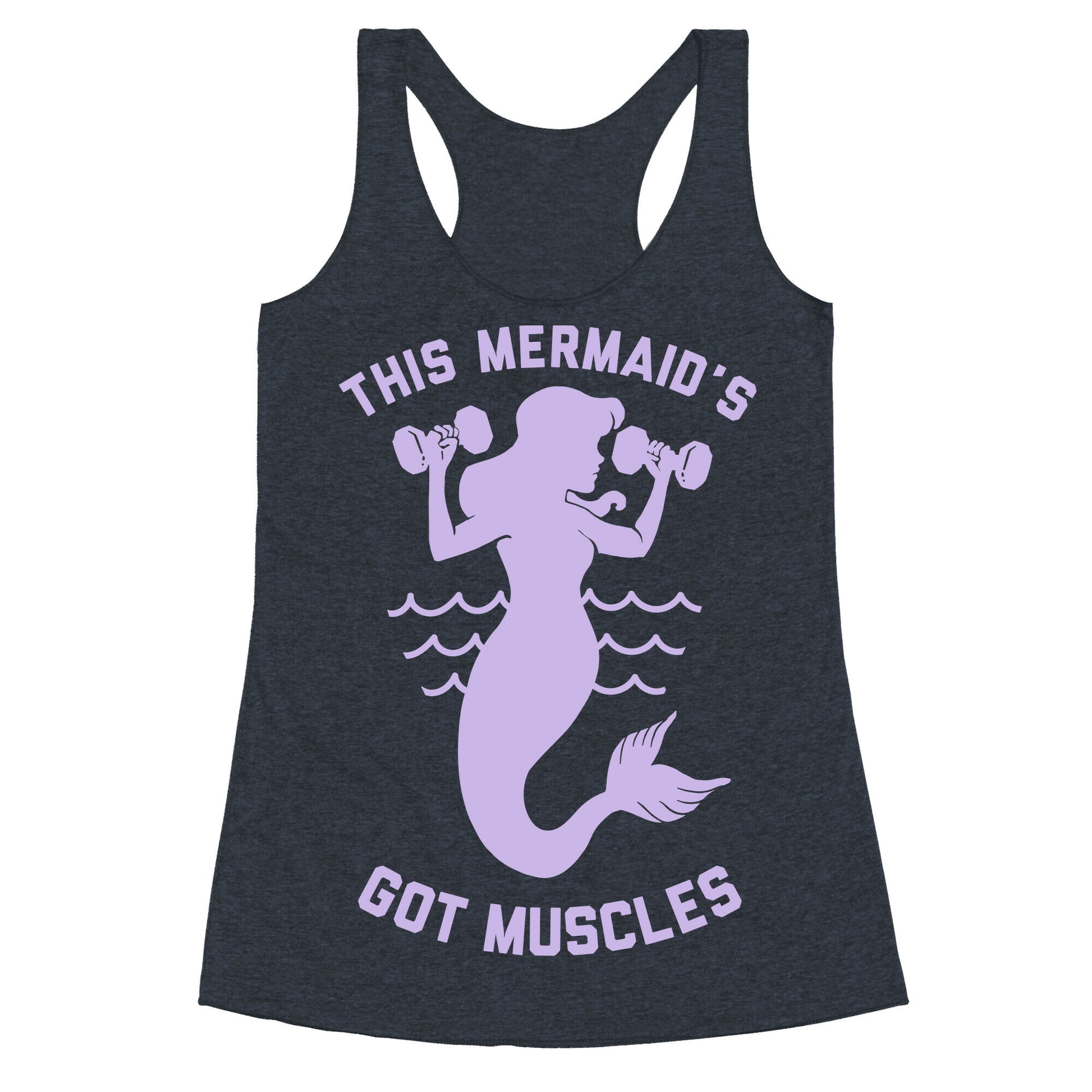 This Mermaid's Got Muscles Racerback Tank