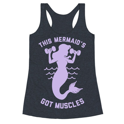 This Mermaid's Got Muscles Racerback Tank