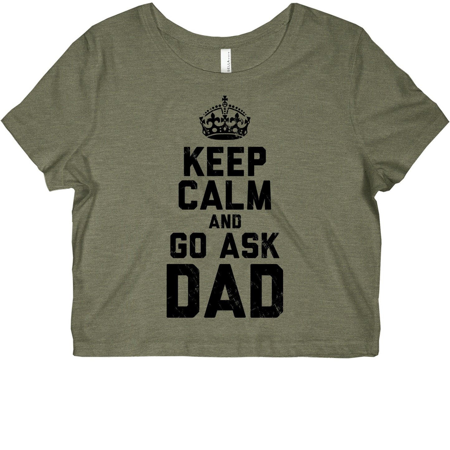Keep Calm and Ask Dad Graphic Baby Tee