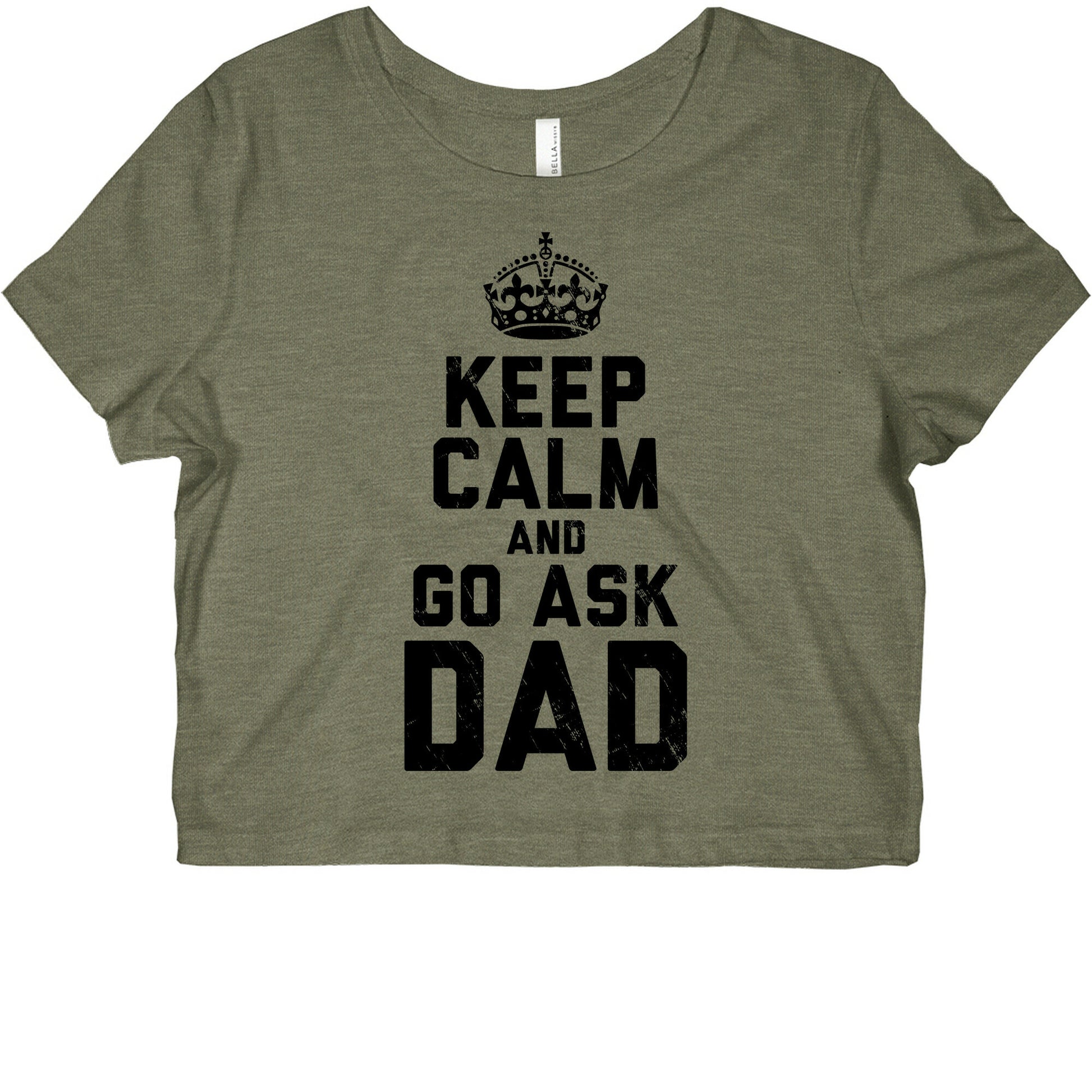 Keep Calm and Ask Dad Graphic Baby Tee