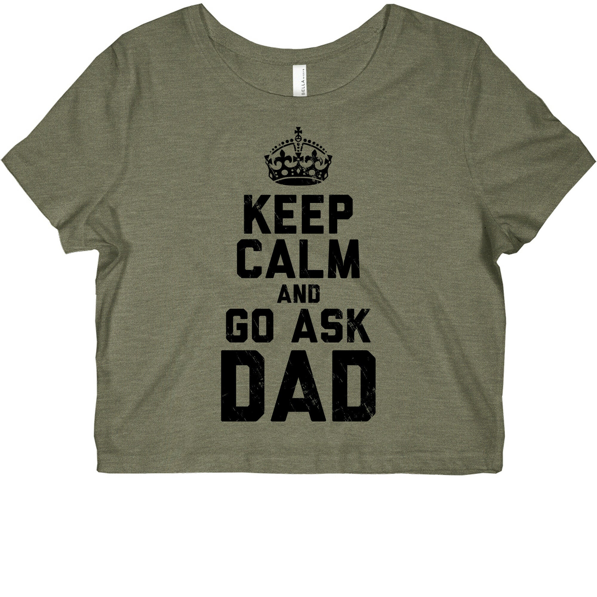 Keep Calm and Ask Dad Graphic Baby Tee