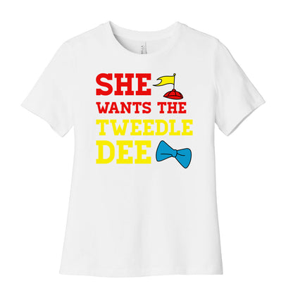 She Wants The Tweedle Dee Women's Cotton Tee