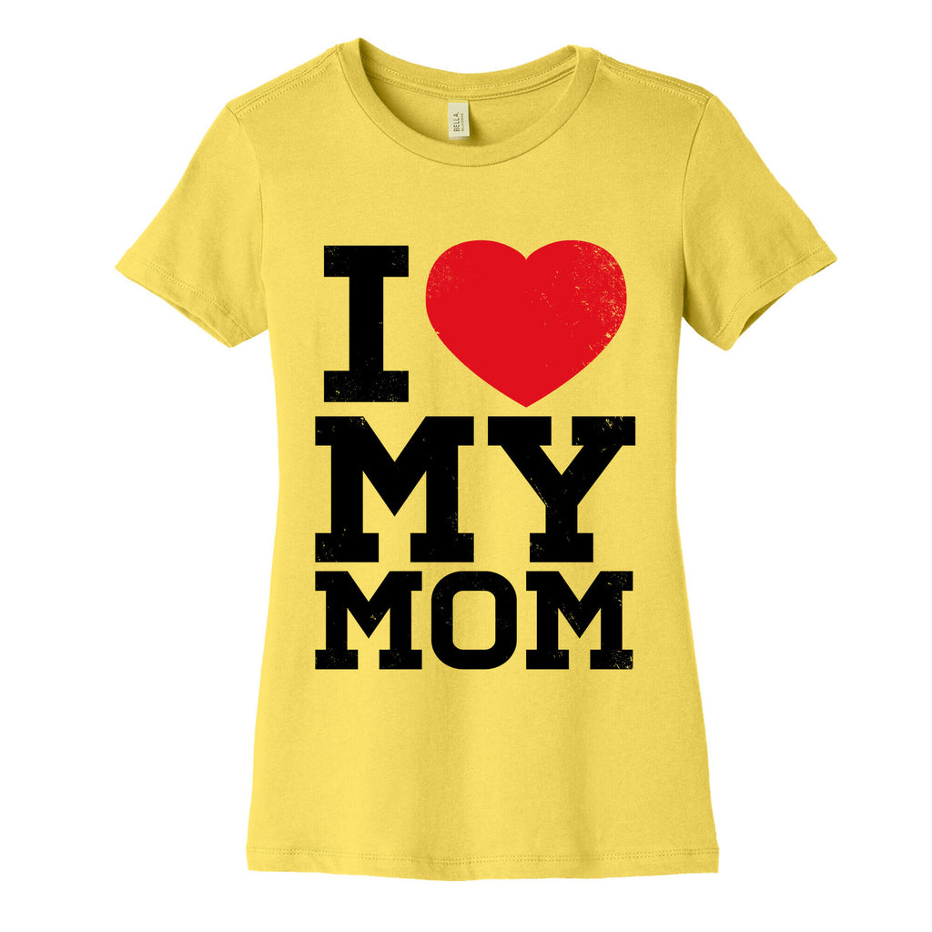 I Heart My Mom Women's Cotton Tee