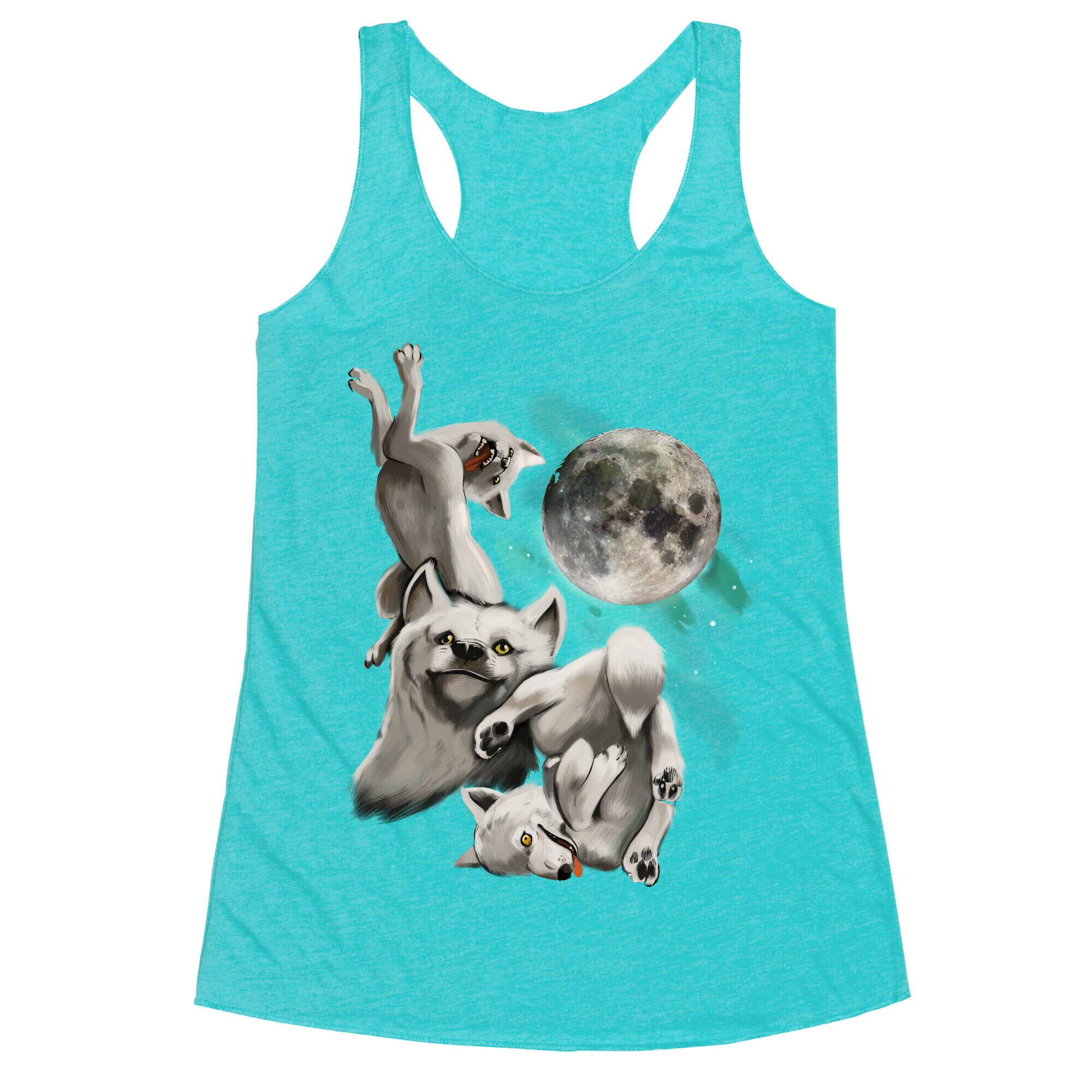 Three Wolf Moon Moon Racerback Tank