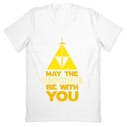 May The Triforce Be With You V-Neck