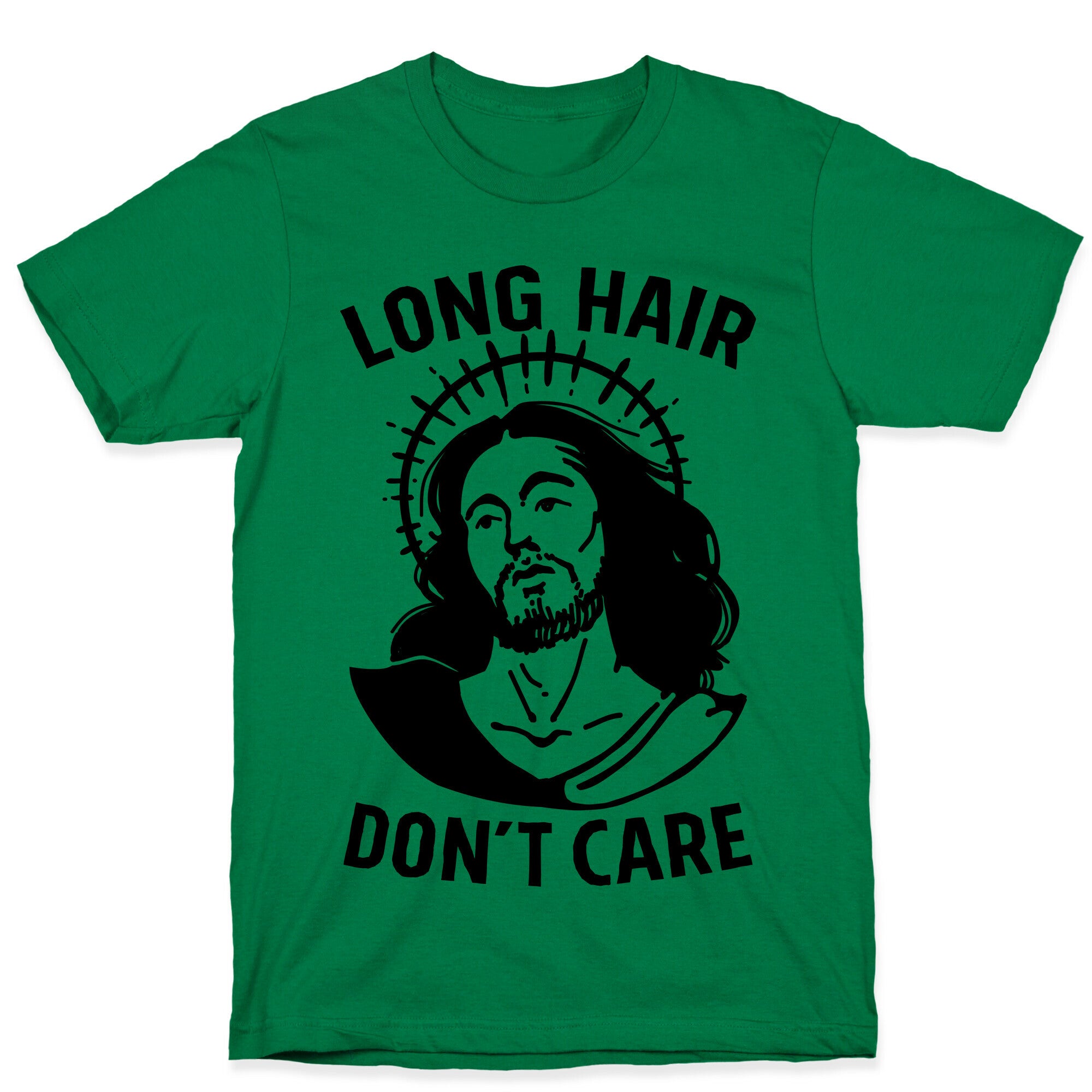 Long Hair Don't Care Jesus T-Shirt