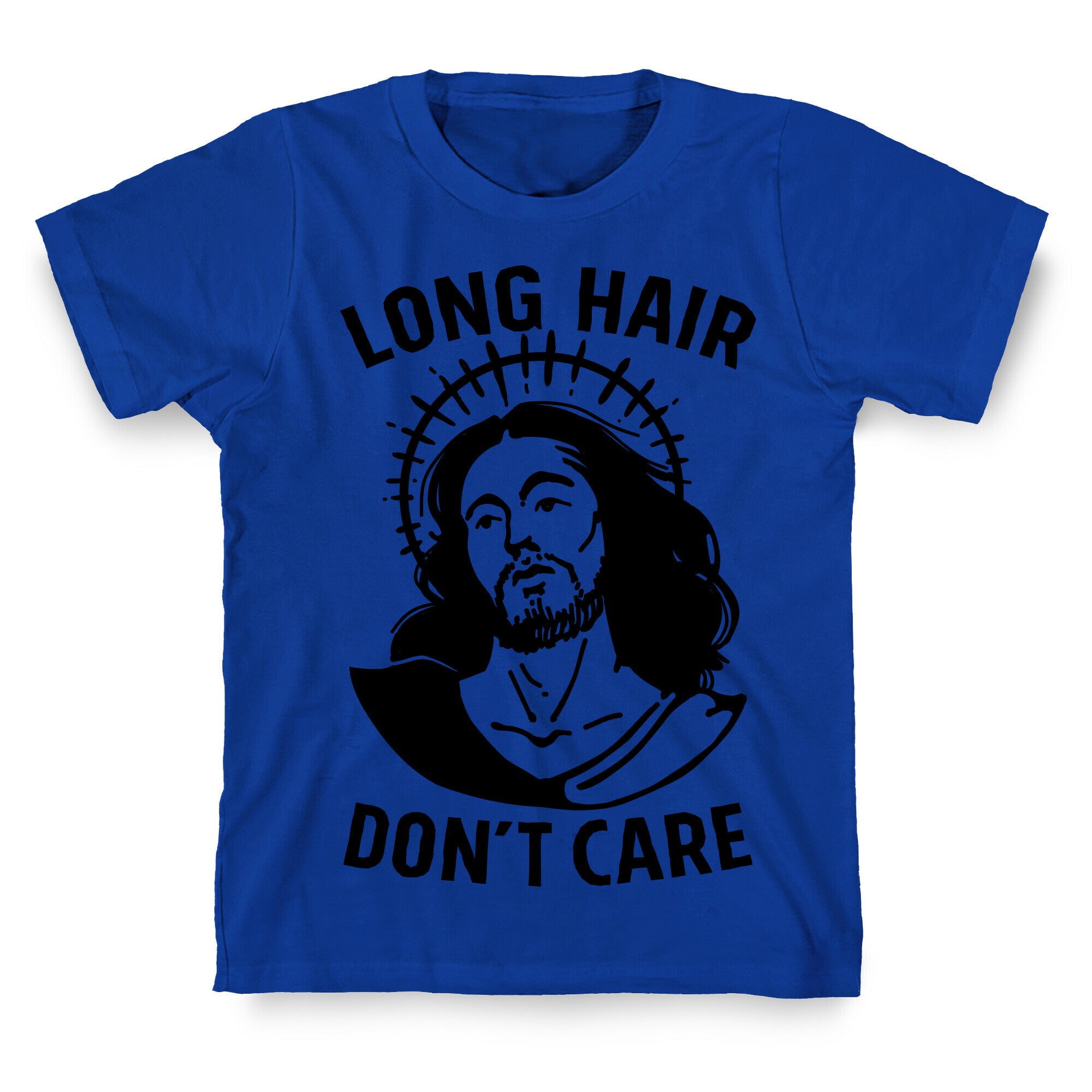 Long Hair Don't Care Jesus T-Shirt