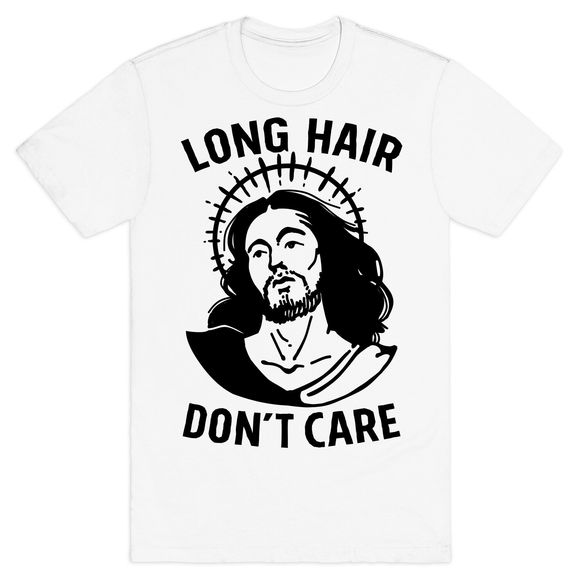 Long Hair Don't Care Jesus T-Shirt
