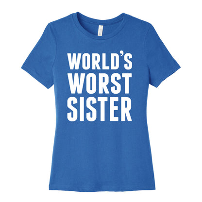 World's Worst Sister Women's Cotton Tee