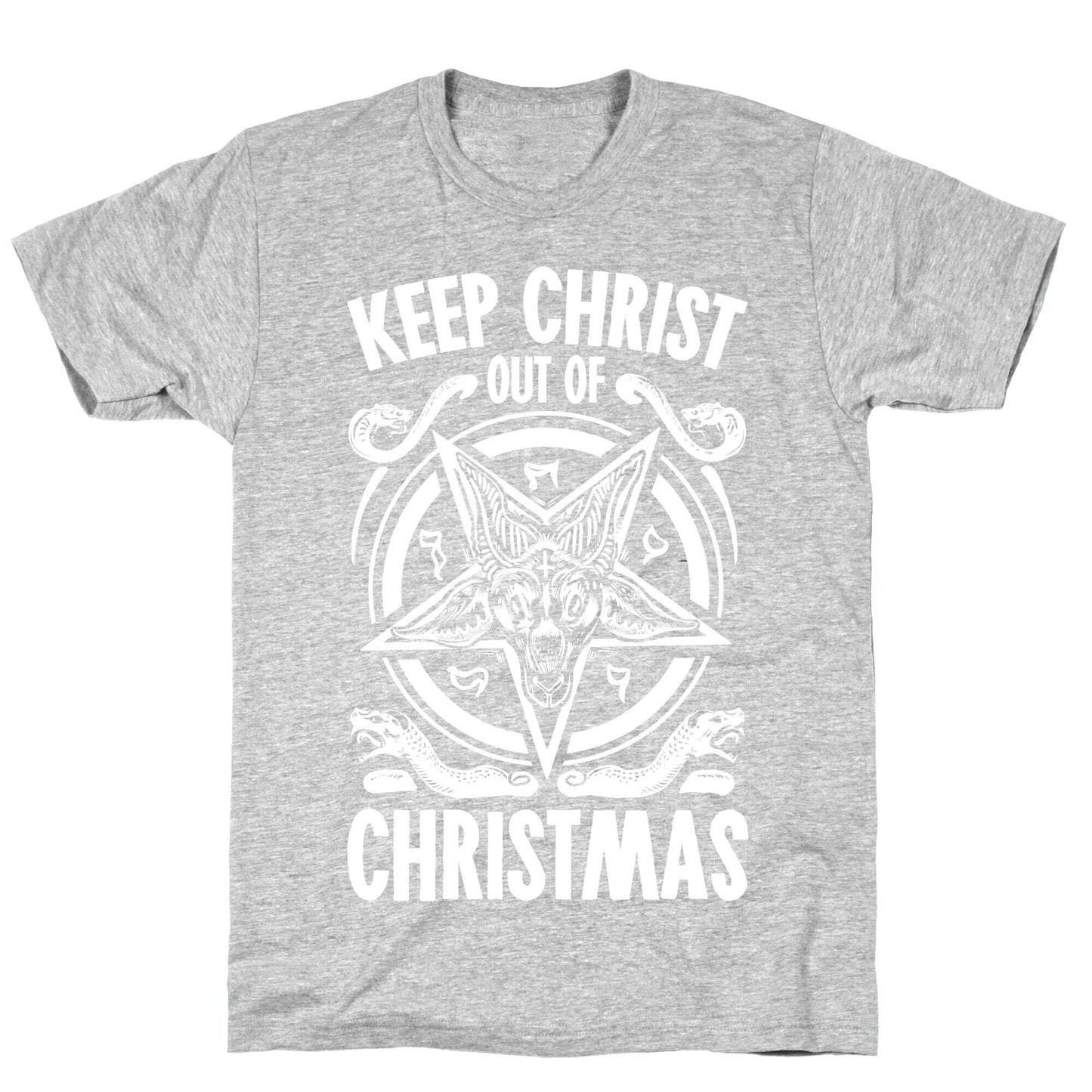 Keep Christ Out of Christmas Baphomet  T-Shirt