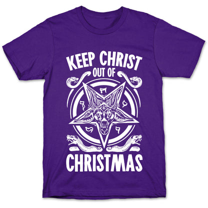 Keep Christ Out of Christmas Baphomet  T-Shirt