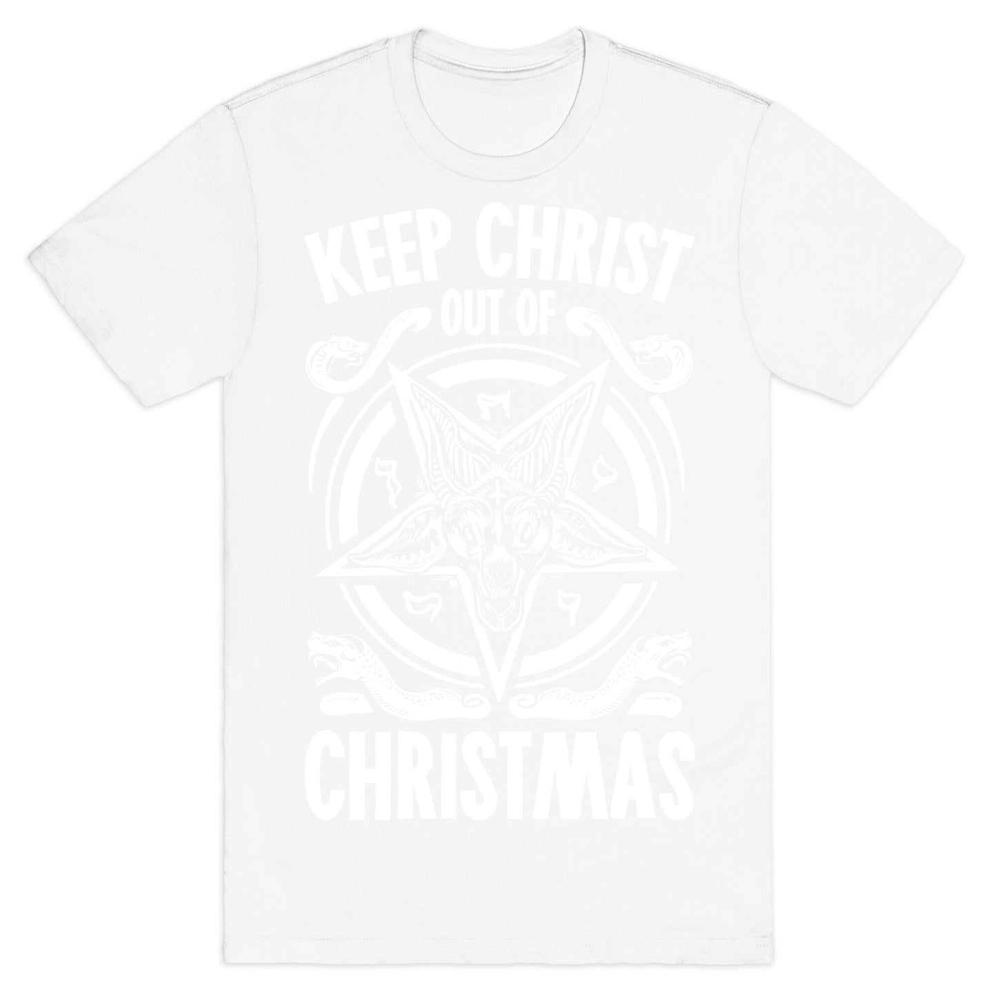 Keep Christ Out of Christmas Baphomet  T-Shirt