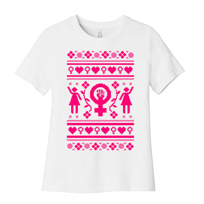 Girl Power Ugly Sweater  Women's Cotton Tee