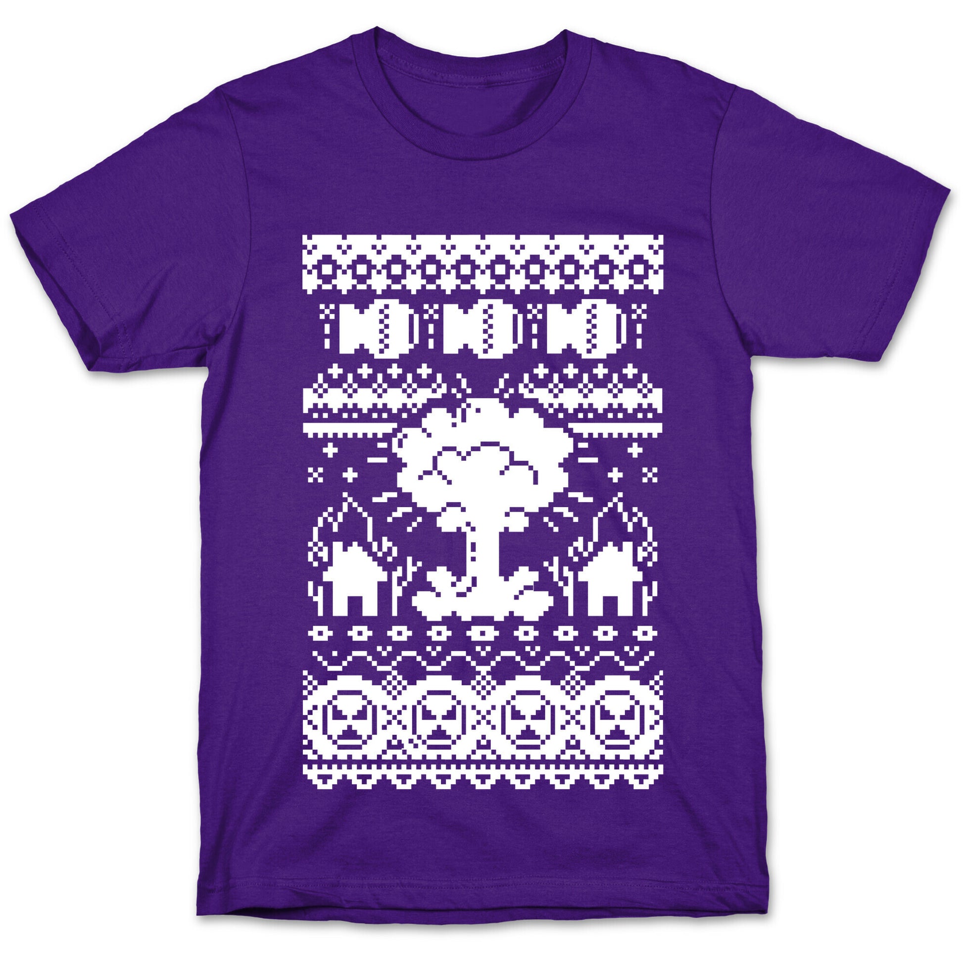 Nuclear Christmas Sweater Pattern T-Shirt