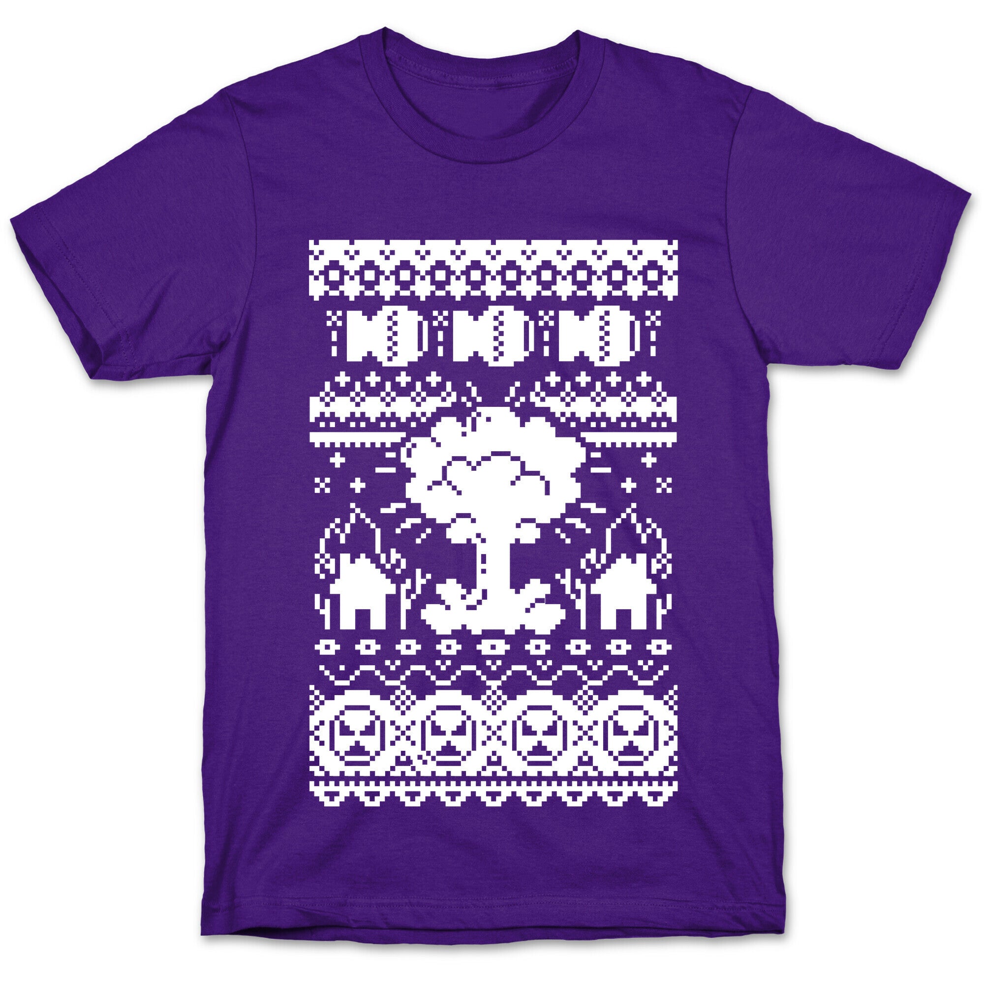 Nuclear Christmas Sweater Pattern T-Shirt