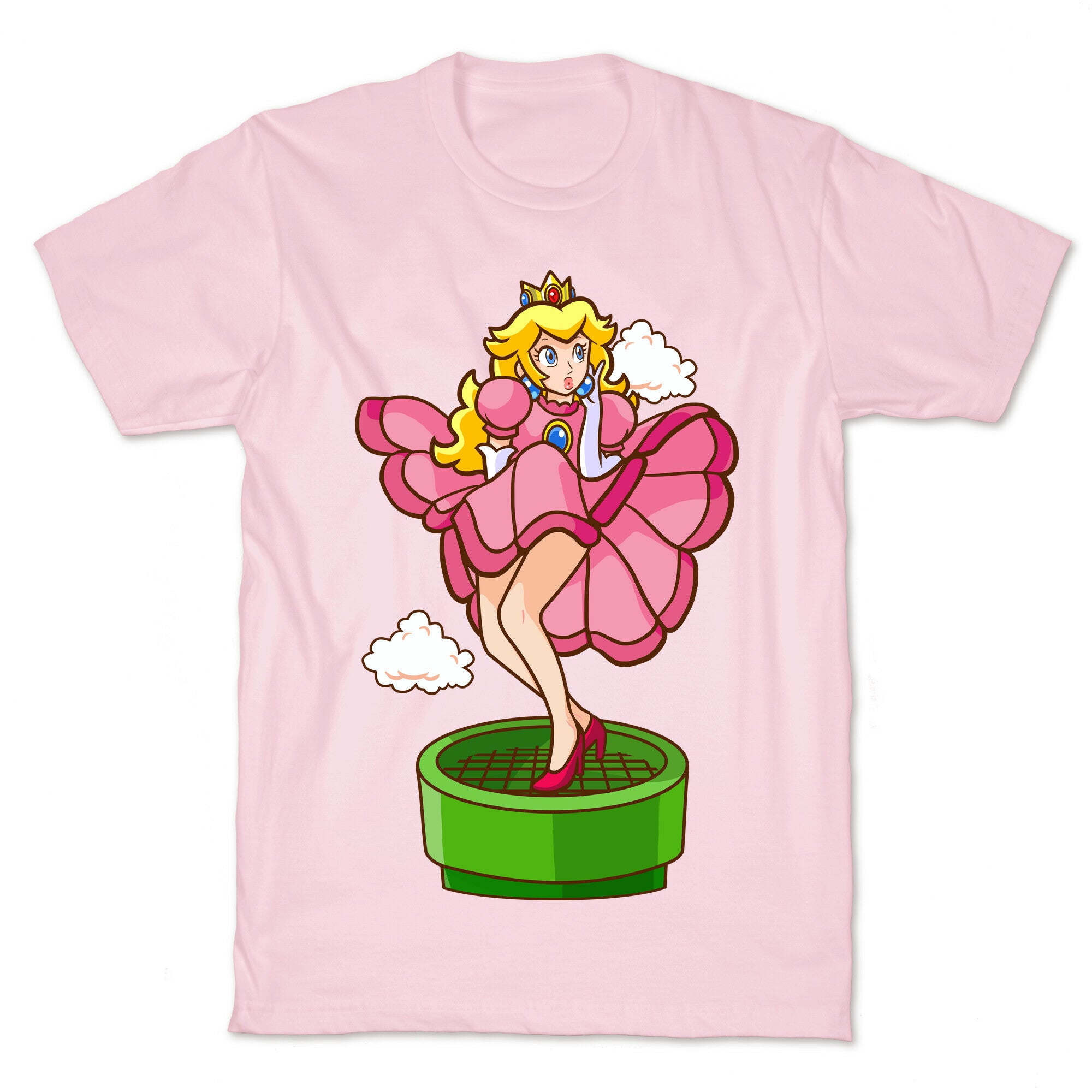 Plumbers Prefer Blondes (Peach Pin-up) T-Shirt