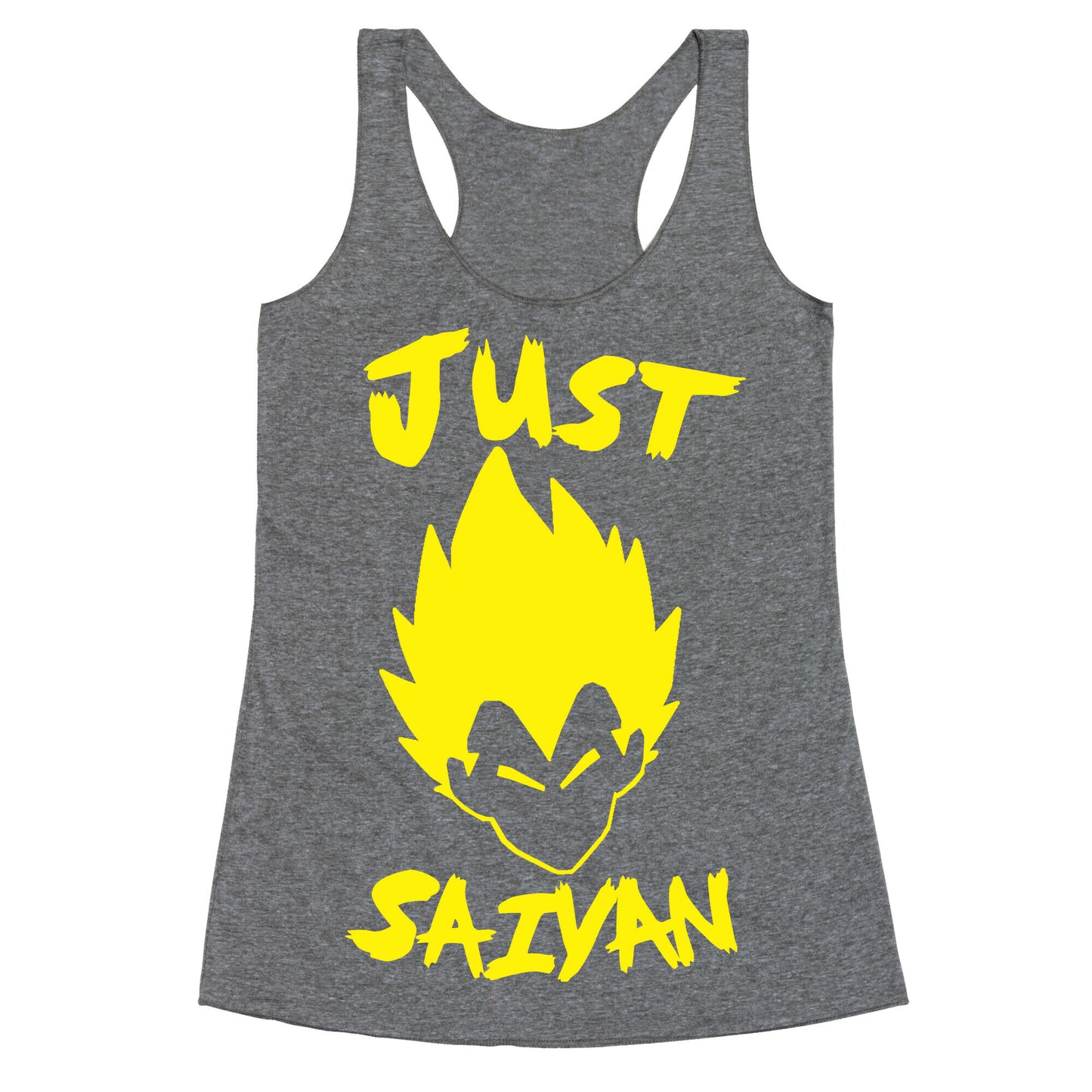 Just Saiyan Racerback Tank