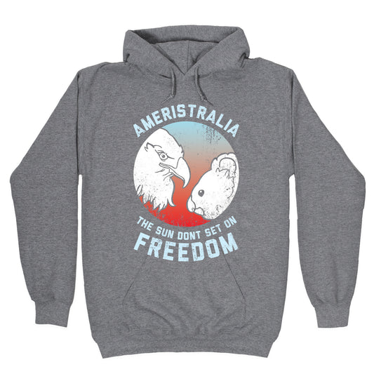 The Sun Dont Set On Freedom (Patriotic Ameristralia) Hoodie