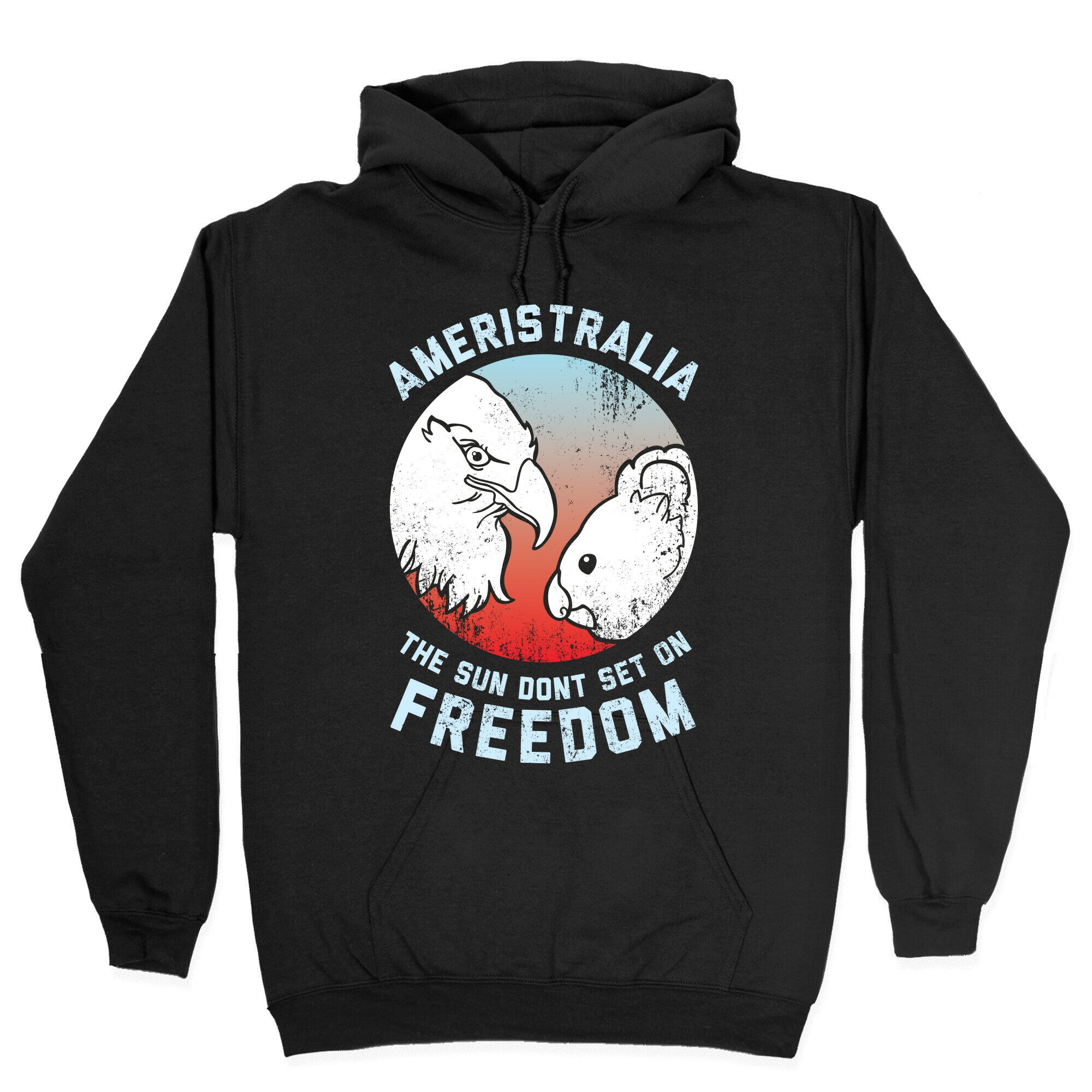 The Sun Dont Set On Freedom (Patriotic Ameristralia) Hoodie