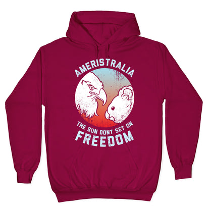 The Sun Dont Set On Freedom (Patriotic Ameristralia) Hoodie