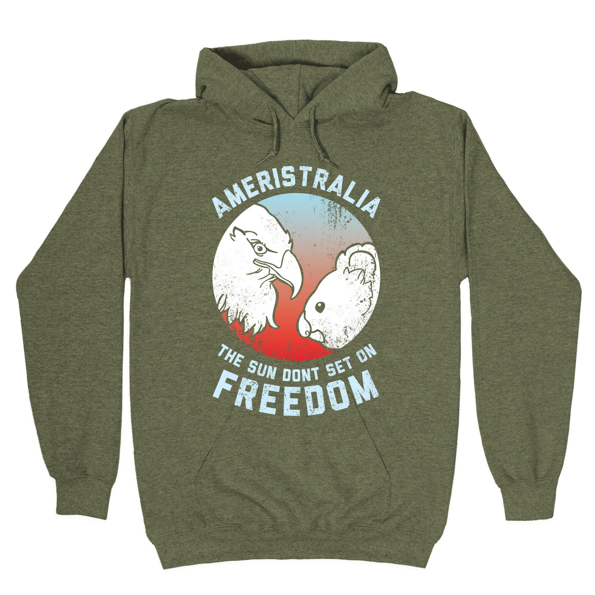 The Sun Dont Set On Freedom (Patriotic Ameristralia) Hoodie