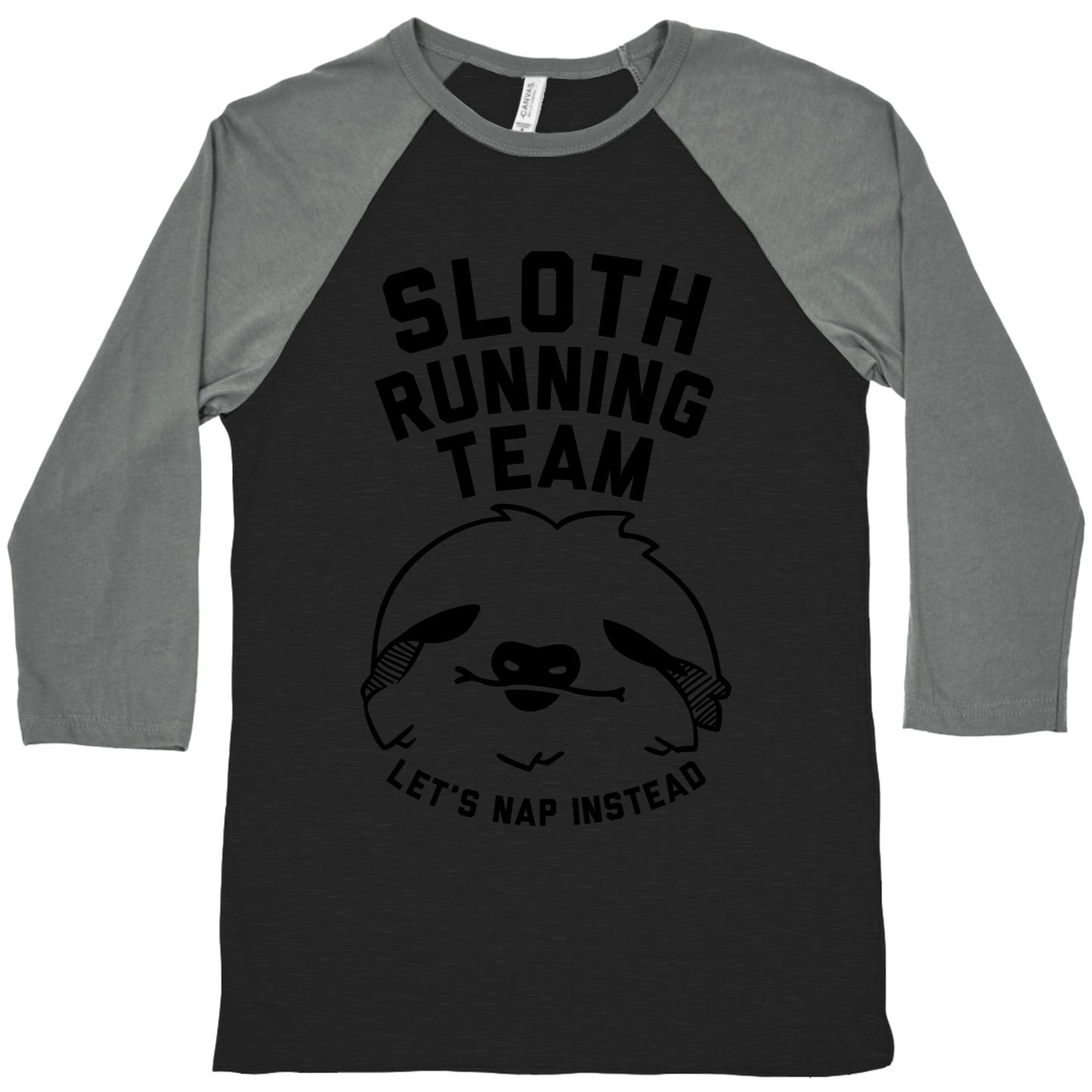 Sloth Running Team Baseball Tee