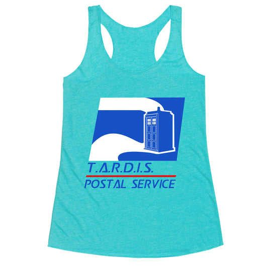 TARDIS Postal Service Racerback Tank