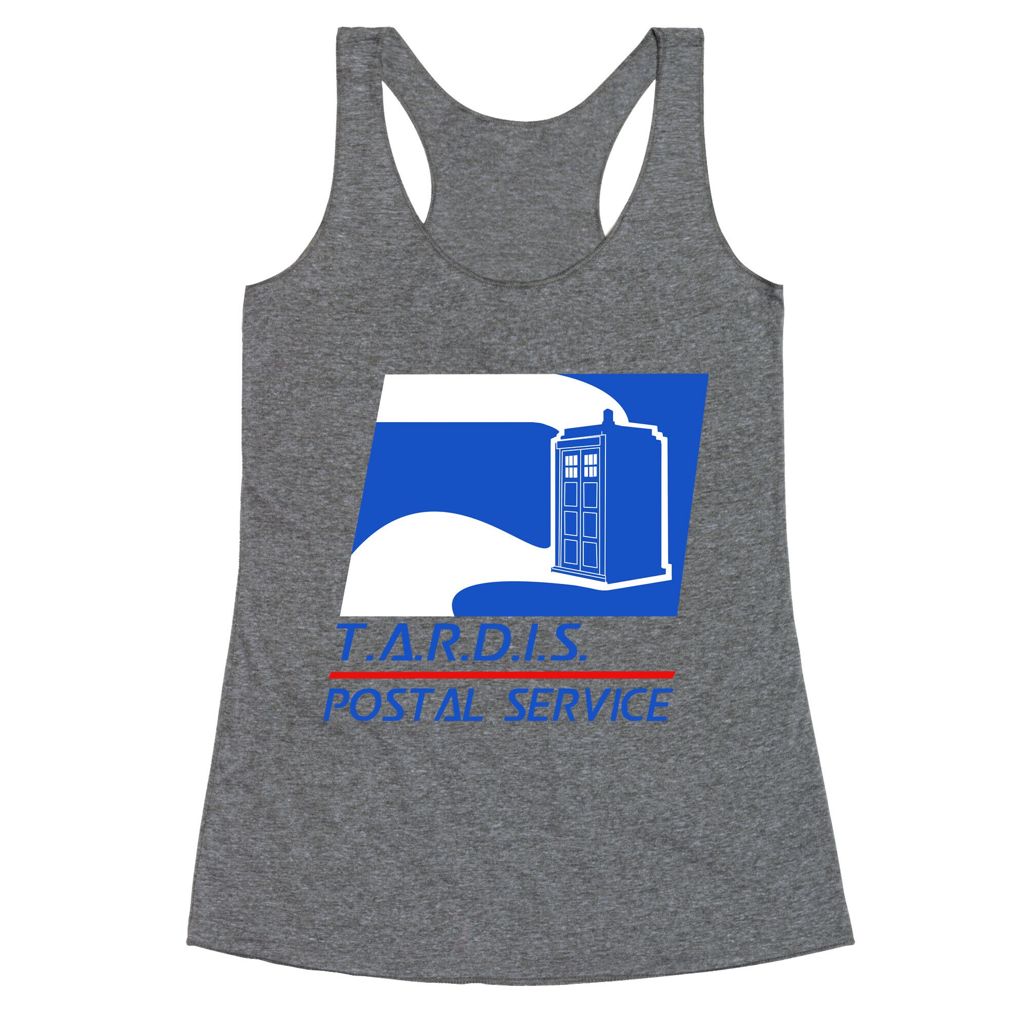 TARDIS Postal Service Racerback Tank