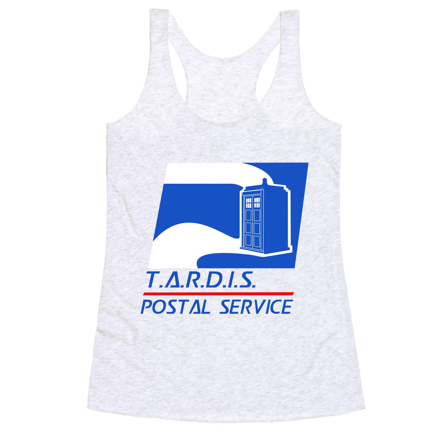 TARDIS Postal Service Racerback Tank