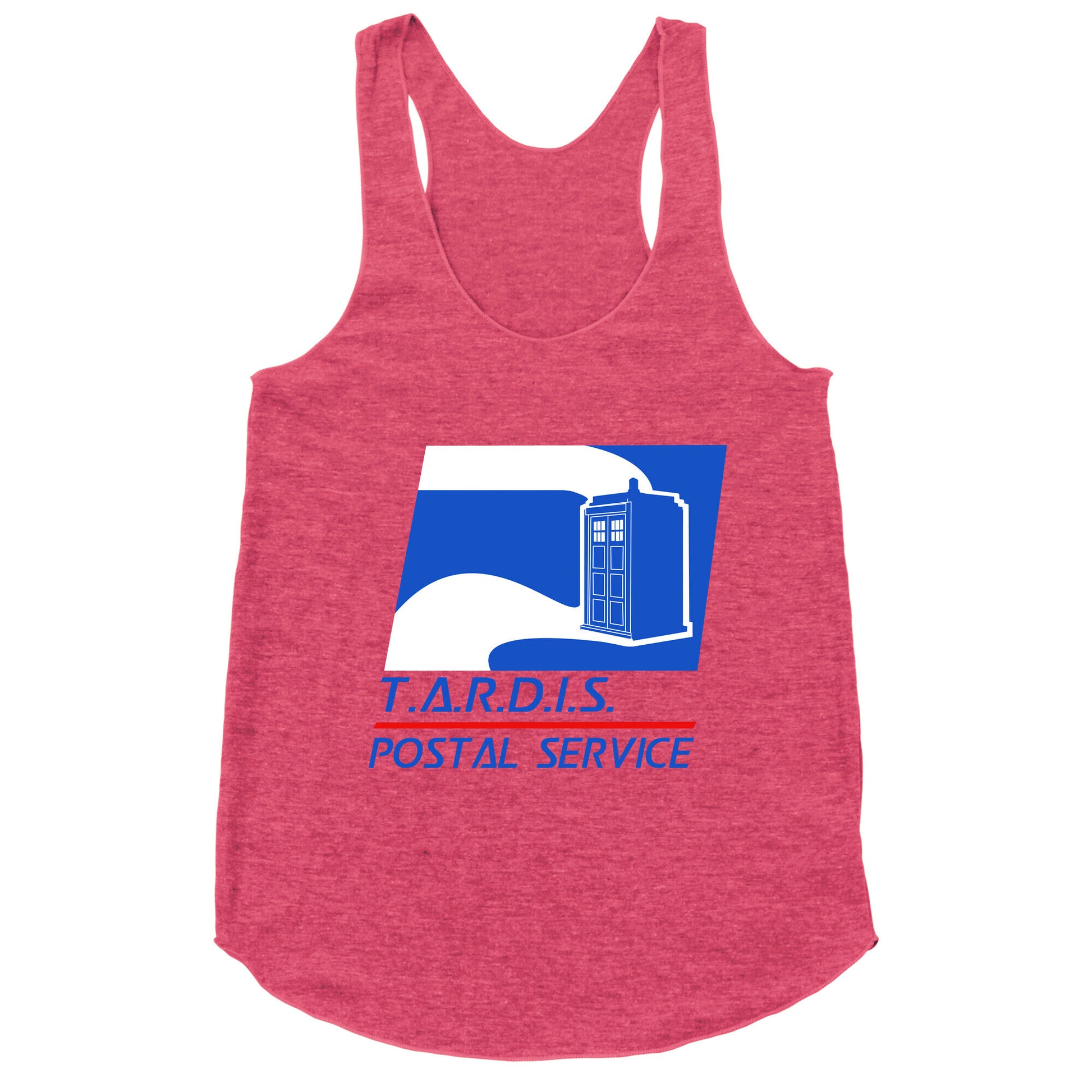 TARDIS Postal Service Racerback Tank