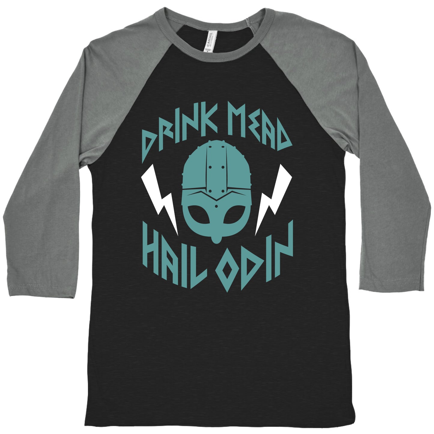 Drink Mead Hail Odin (dark) Baseball Tee