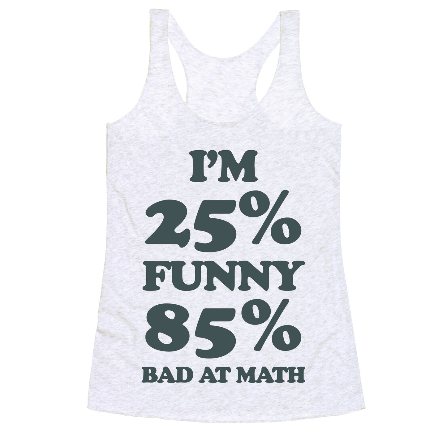 Funny/Math Ratio  Racerback Tank