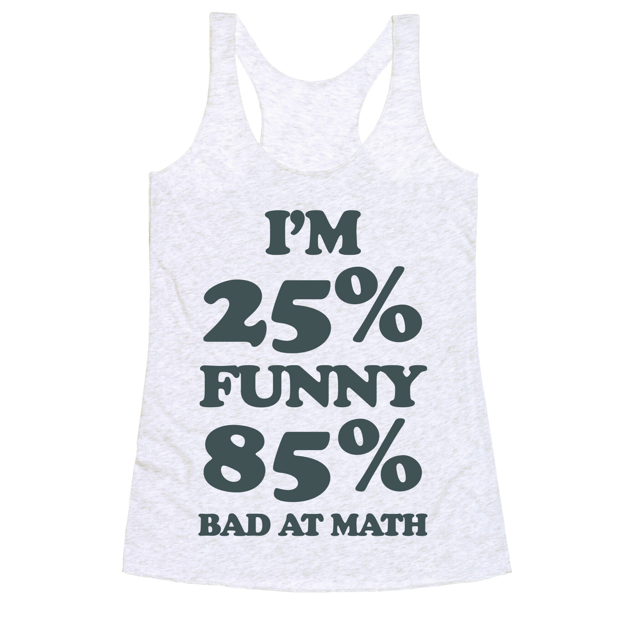 Funny/Math Ratio  Racerback Tank