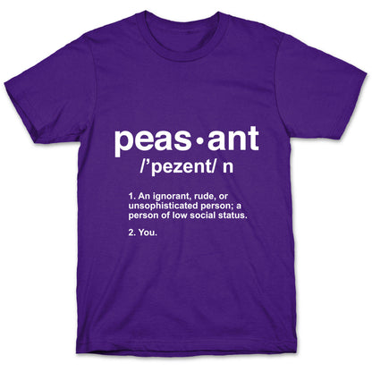 Peasant Definition T-Shirt