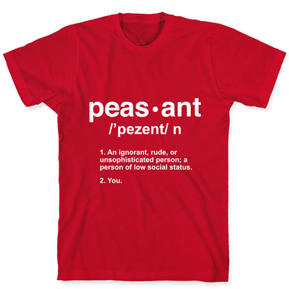 Peasant Definition T-Shirt